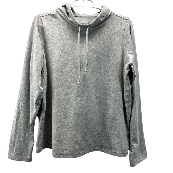 Girlfriend Collective Coyote ReSet Oversized Hoodie Split Back Gray S - Picture 2 of 8